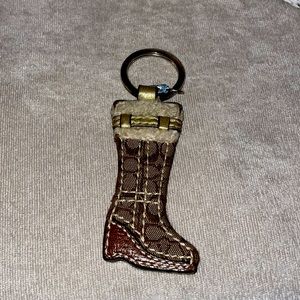 Coach Boot Keychain with shearling - Vintage